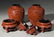 21: Pr. Chinese carved cinnabar lacquered ginger jars - 3