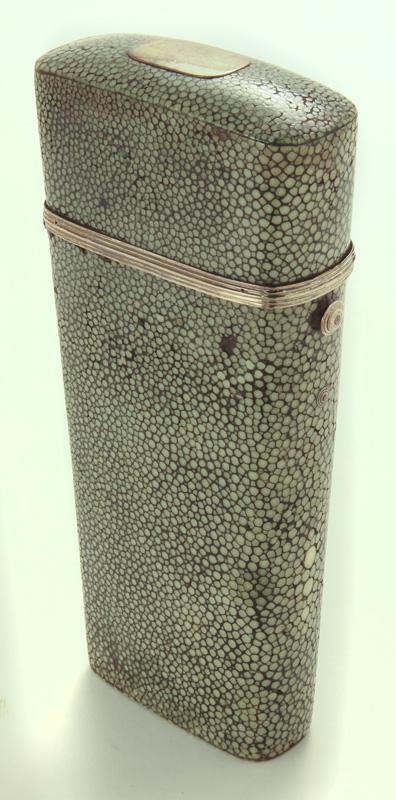 Antique shagreen cased set of two perfume bottles (1 of 7)