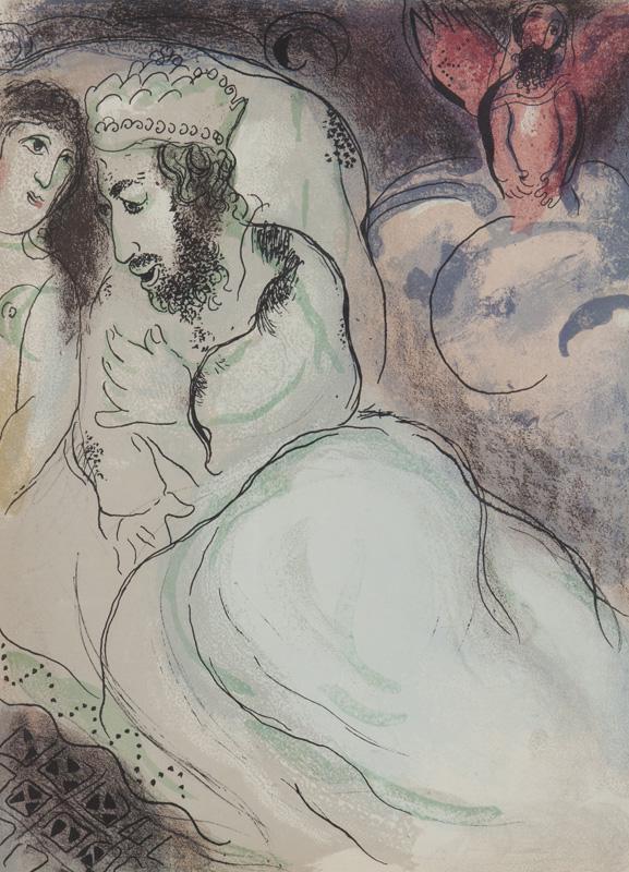 Marc Chagall "Sarah and Abimelech" lithograph. (1 of 5)