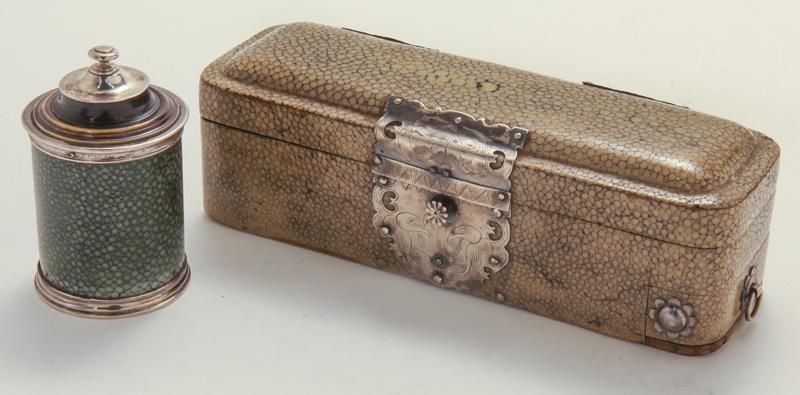 (2) Antique shagreen cased items, (1 of 7)