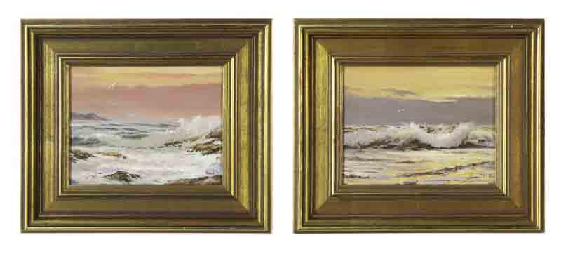(2) William Slaughter "Untitled (Seascapes I & II) (1 of 9)