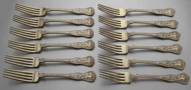 (12) Tiffany & Co. Olympian sterling silver forks (1 of 5)