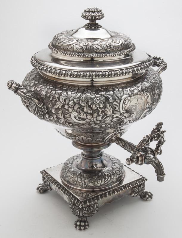 English sterling silver hot water urn. (1 of 9)