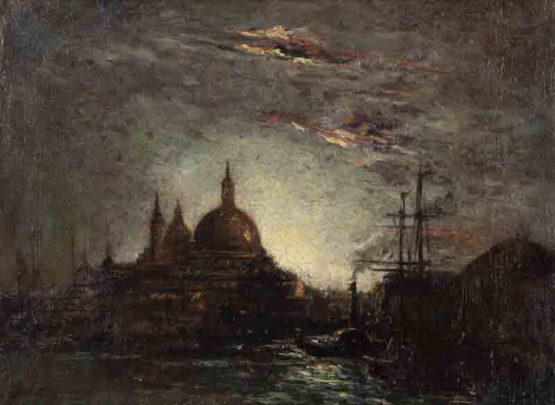 Attributed to Johan Barthold Jongkind "Venice (1 of 7)