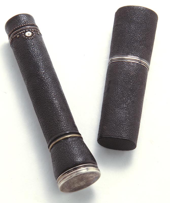 (2) Antique shagreen covered items, (1 of 9)