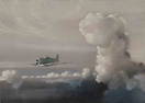 Eric Sloane "Republic Thunderbolt" watercolor