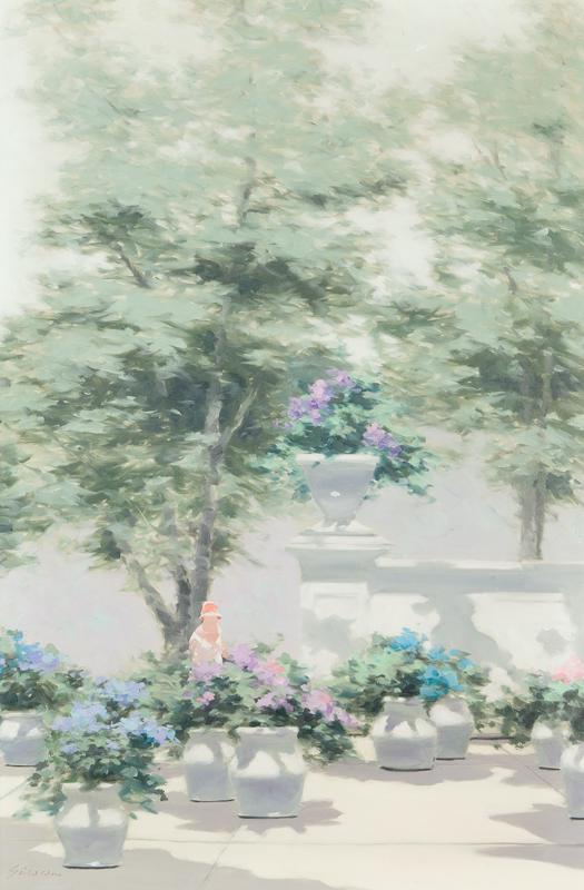 Andre Gisson "Plants on a Sunny Balcony" oil (1 of 8)