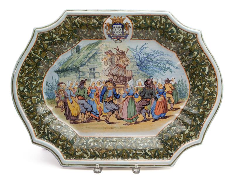 Extra large Porquier-Beau wedding ball platter, (1 of 6)