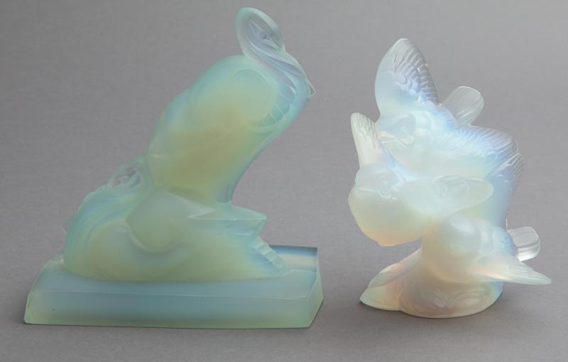 Sabino opalescent glass figural groups, (1 of 7)