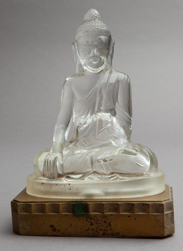 Sabino glass and gilt metal lamp, (1 of 9)