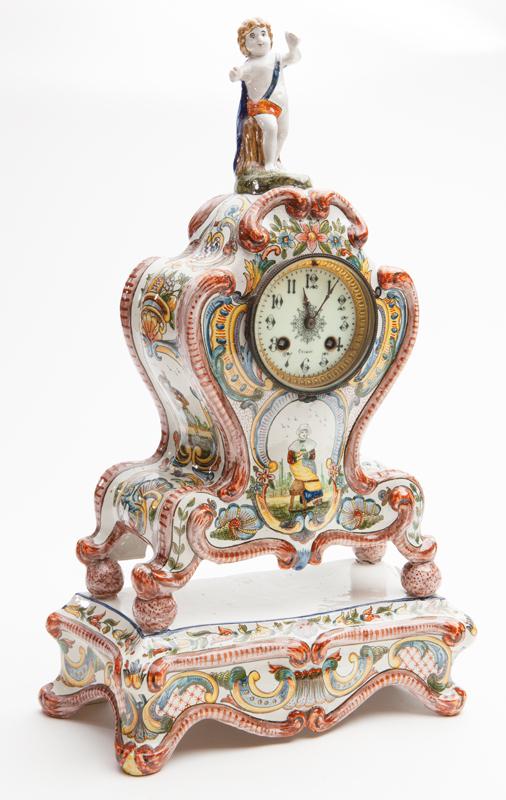 HB Quimper clock on stand surmounted by a (1 of 10)
