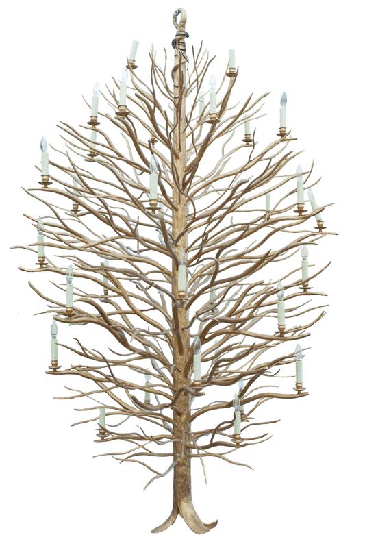 Potter Art Metal Studios wrought iron chandelier, (1 of 9)