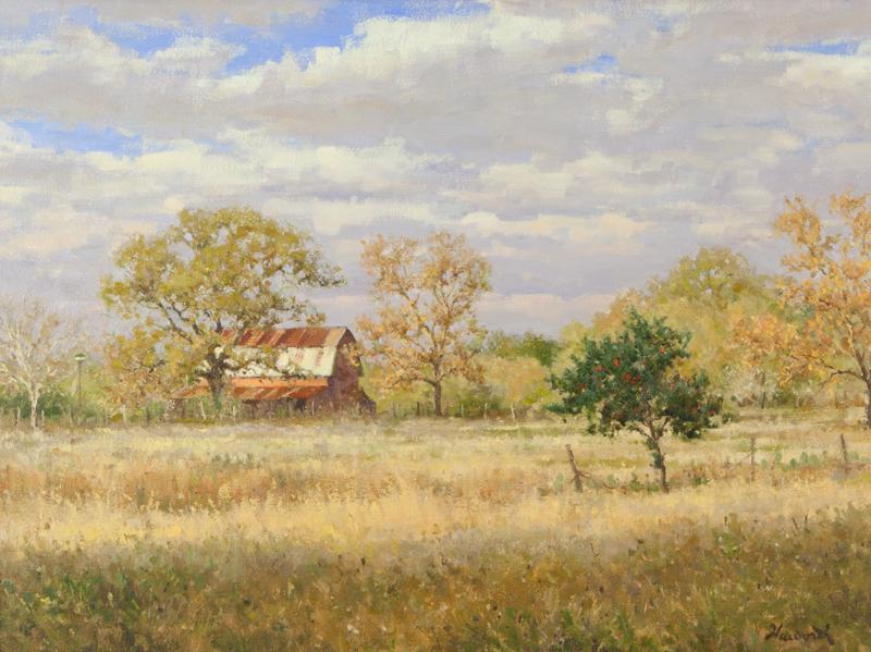 Mark Haworth "Texas Persimmon" oil on canvas, (1 of 7)