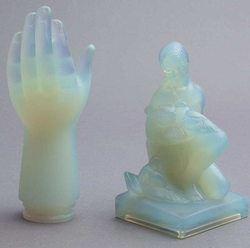 (2) Sabino opalescent glass figures, (1 of 18)