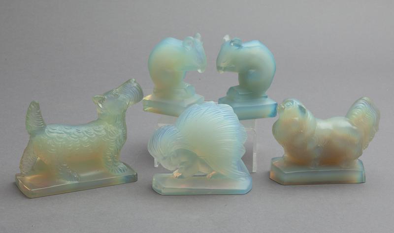 (5) Sabino opalescent glass animals, (1 of 9)