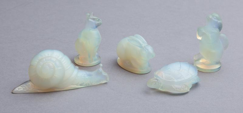 (5) Sabino opalescent glass animals, (1 of 11)