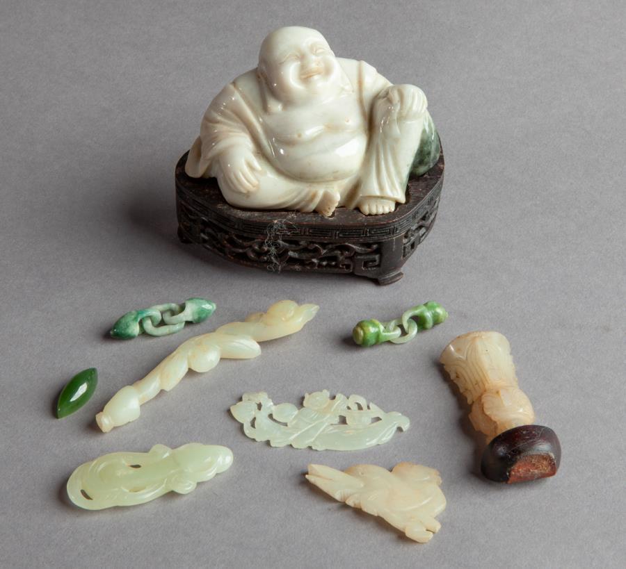 (9) Pcs. Chinese Qing jade carving. (1 of 10)