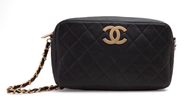 Chanel black quilted leather handbag (1 of 13)