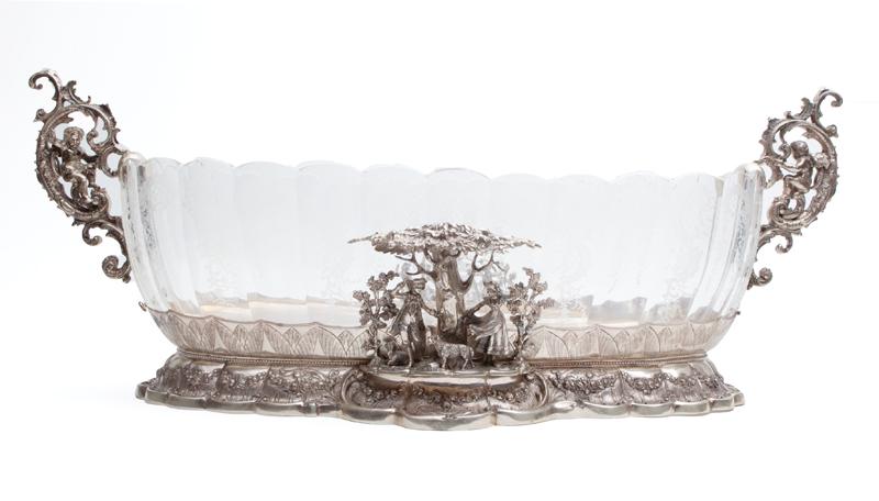 Large German silver figural centerpiece (1 of 11)