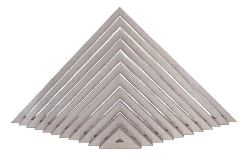 Morton Rachofsky "Untitled (Pyramid)" stainless (1 of 4)