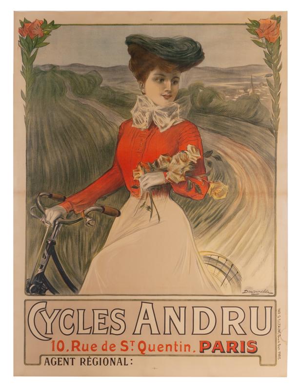 French vintage "Cycles Andru" poster (1 of 4)
