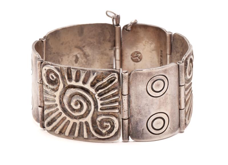 William Spratling Mexican silver panel link (1 of 6)