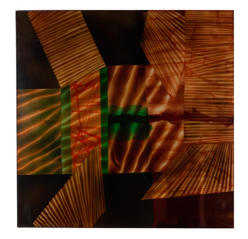 Helen Pashgian "Untitled" epoxy on canvas. (1 of 3)