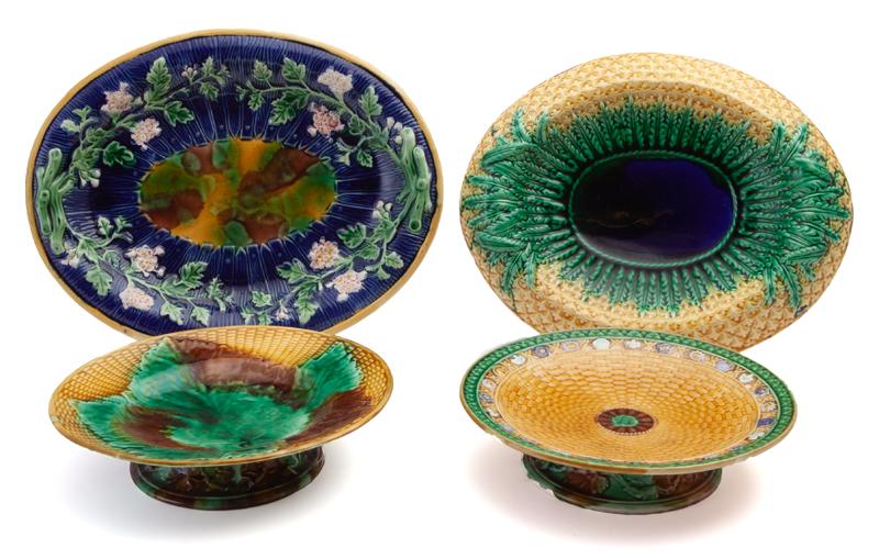 (4) Pcs. Antique English majolica (1 of 13)