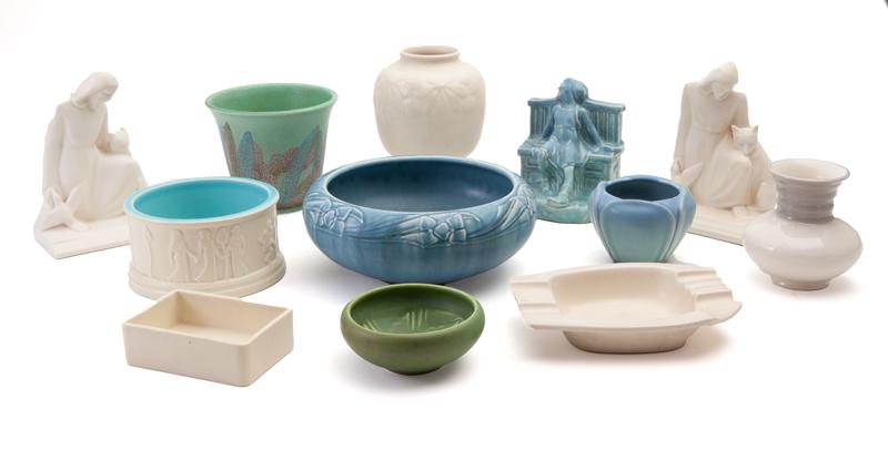 (12) Pcs. Rookwood Pottery table articles (1 of 8)