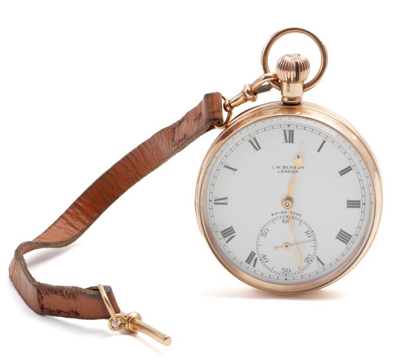 9K Gold OF pocket watch, the Swiss made (1 of 9)