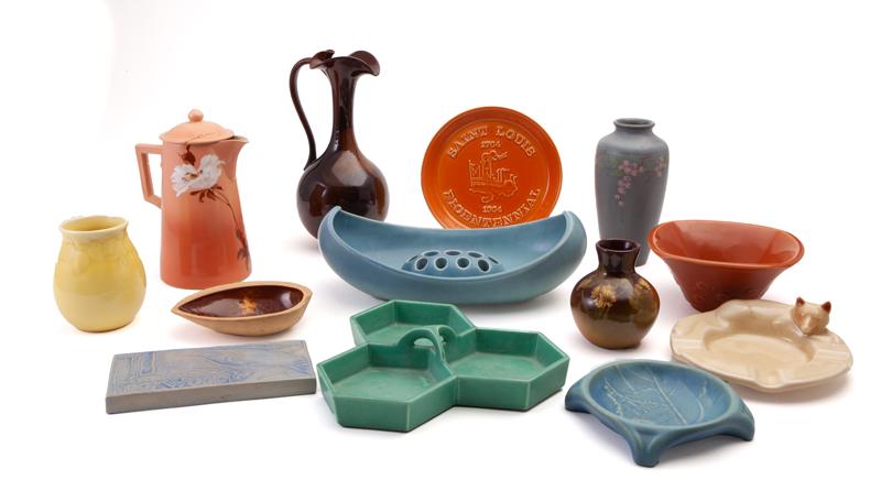 (13) Pcs. Rookwood Pottery table articles (1 of 9)