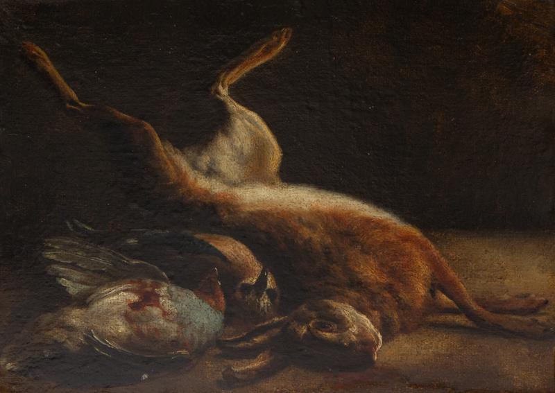 School of Jan Weenix "Still Life with Game" oil (1 of 5)