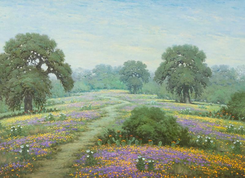 Randy Peyton "Untitled (Verbena & Cactus)" oil (1 of 5)