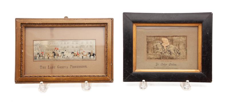 (2) Woven silk Stevengraph pictures of Lady (1 of 4)