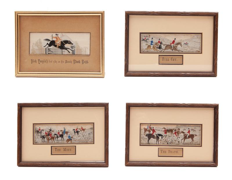 (4) Framed silk "Stevengraph" pictures, (1 of 10)