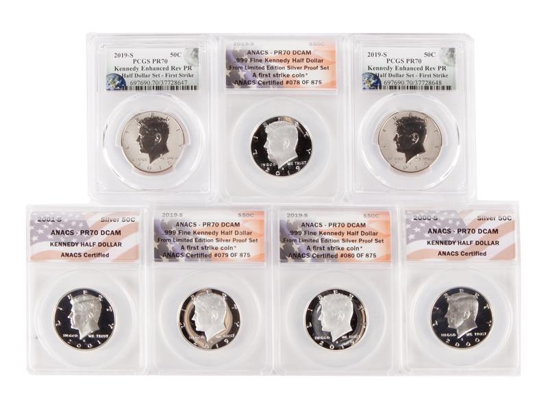 US Kennedy Half Dollar Group (7) (1 of 4)
