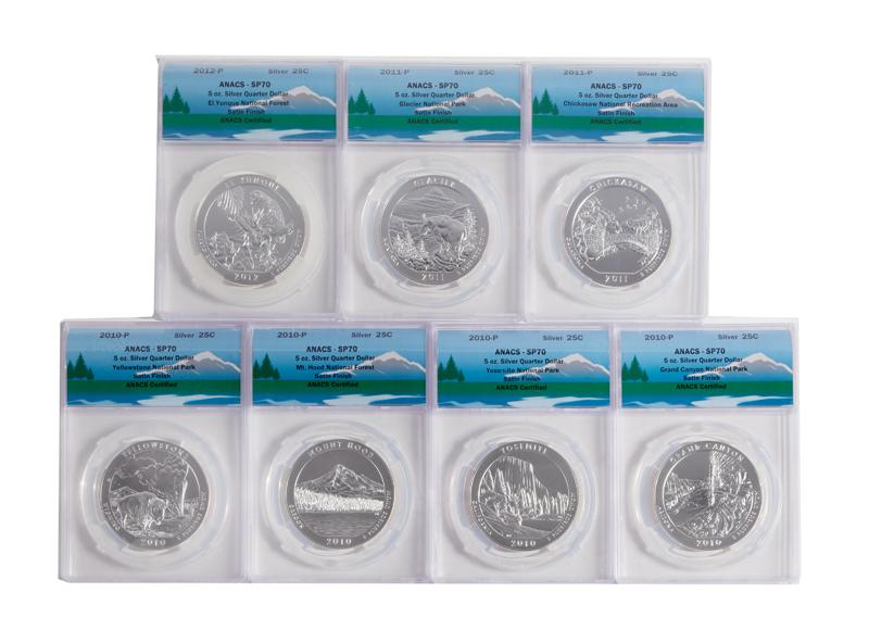 America's Ntl. Treasures 5 oz Silver Grp. (7) (1 of 4)