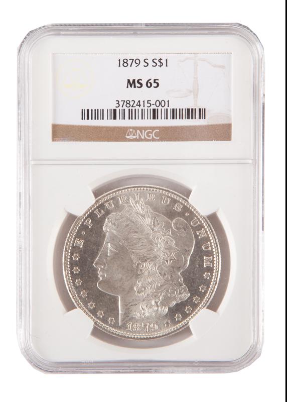 1879 US Morgan Silver Dollar SF NGC MS (1 of 4)