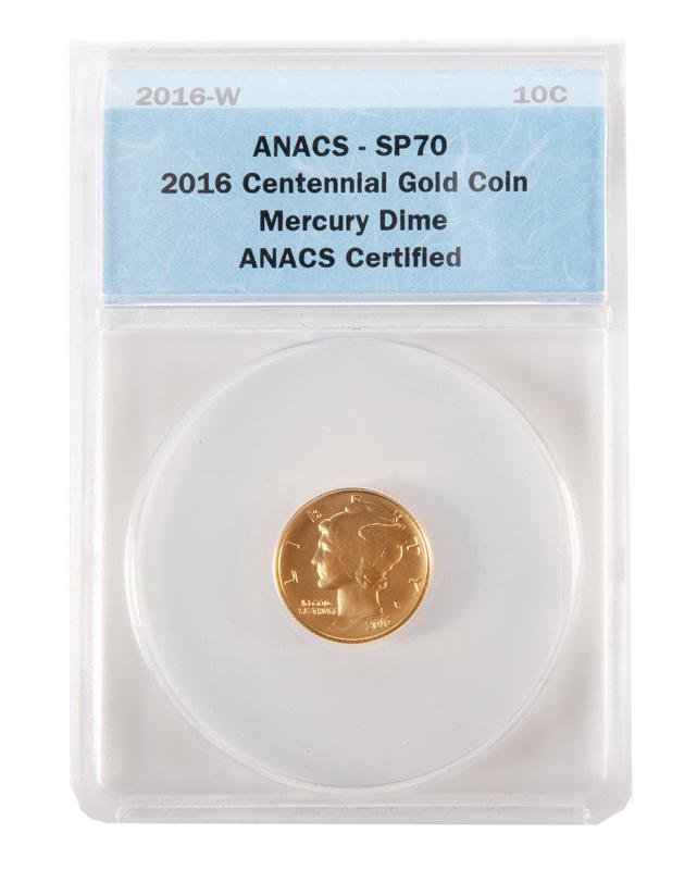 2016 US 1/10 oz Gold Coin ANACS SP 70 (1 of 4)