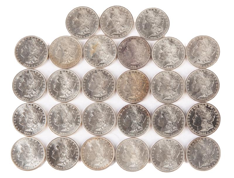 1885 US Morgan Silver Dollar Group (27) (1 of 16)