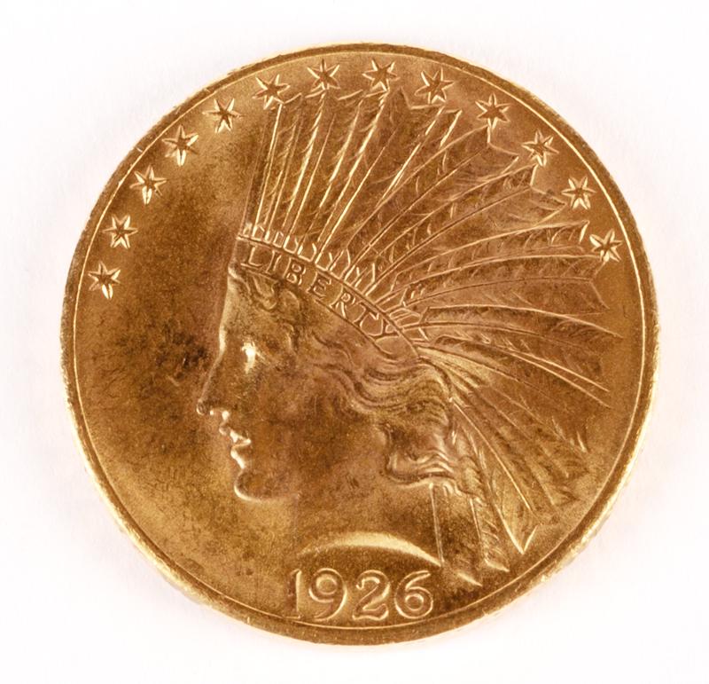1926 US $10 Gold Indian Head (1 of 2)