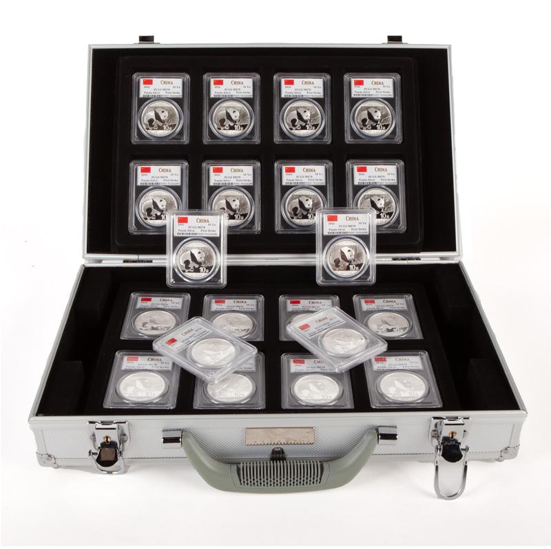 2016 China 1 oz Silver Panda Grp. (20) PCGS MS 70 (1 of 5)