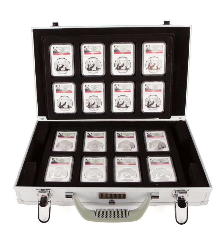 2015 China 1 oz Silver Panda Grp. (16) NGC MS 70 (1 of 5)