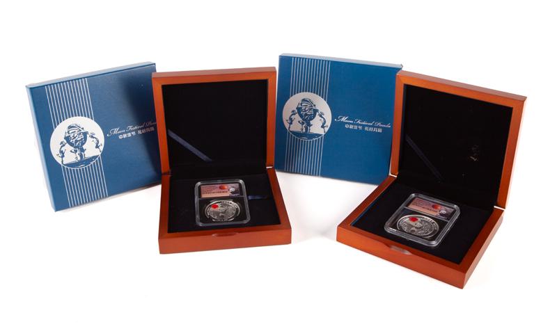 2019 China 2 oz/1 oz Silver Panda Group (2) NGC (1 of 5)