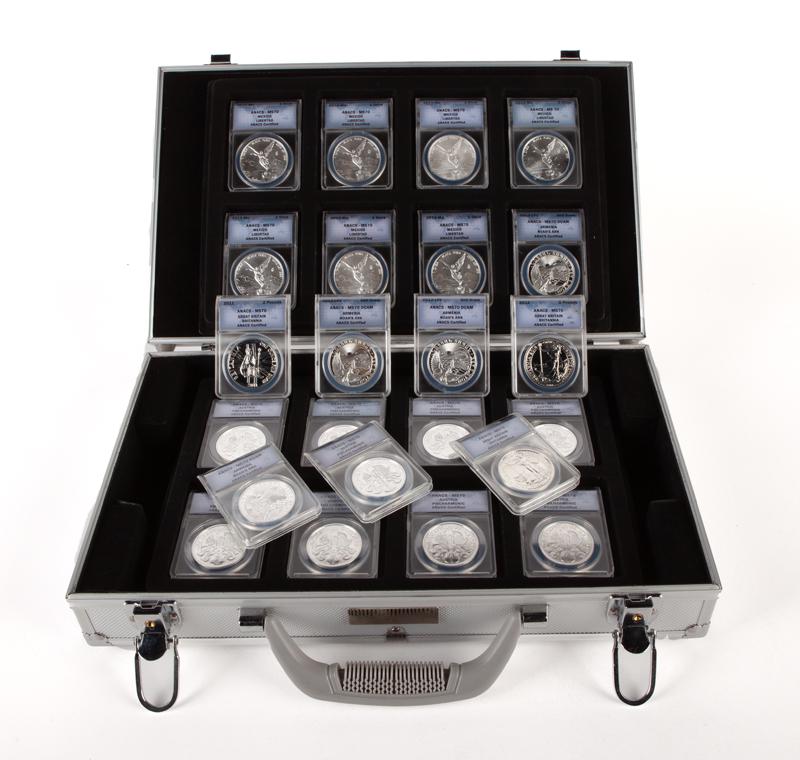 Silver Rounds Group (23) ANACS MS 70 (1 of 5)