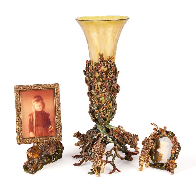 (3) Enamel & jeweled table articles, (1 of 12)