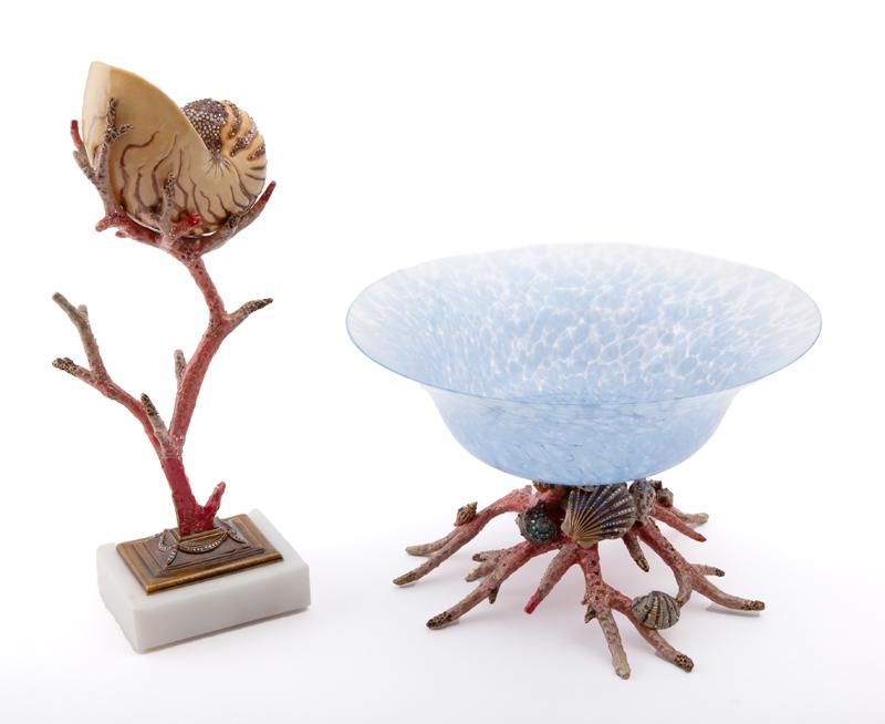 (2) Jay Strongwater coral reef enamel & jeweled (1 of 9)