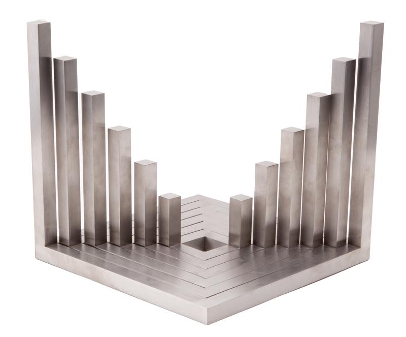 Morton Rachofsky "Small Cuboid" stainless steel (1 of 8)