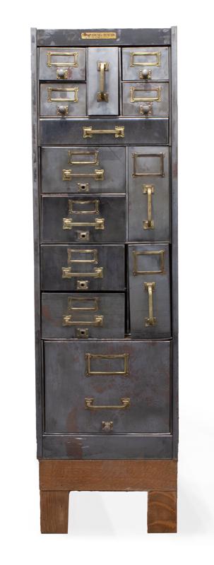 Refinished American industrial steel cabinet, (1 of 6)