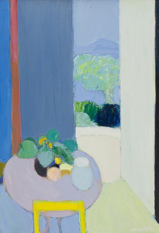 Roger Muhl "La Table de Jardin" oil on canvas. (1 of 5)